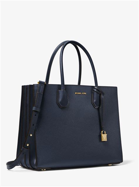 michael michael kors mercer large leather tote bag|Michael Kors large mercer handbag.